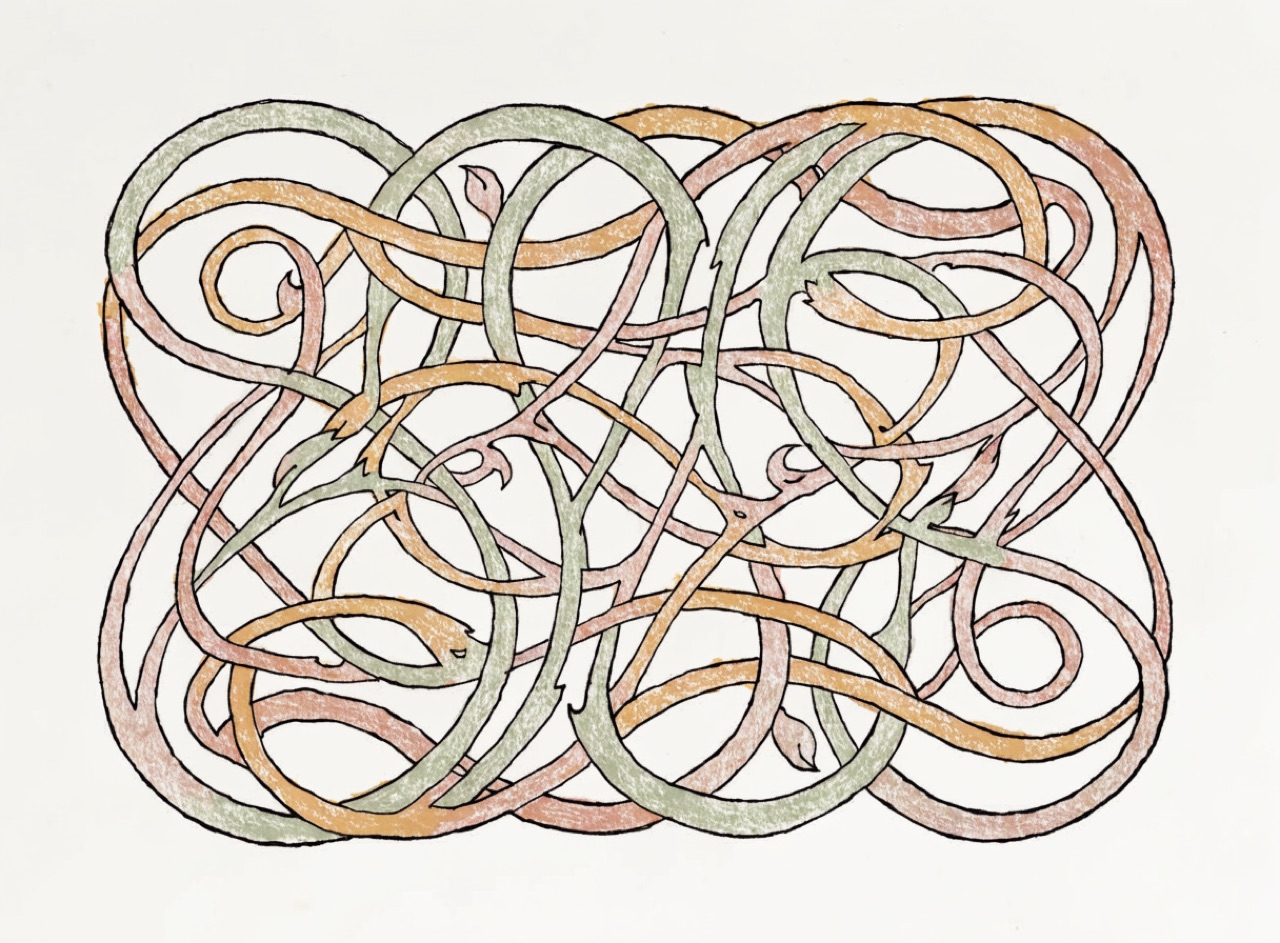Art Nouveau Lettering example frame