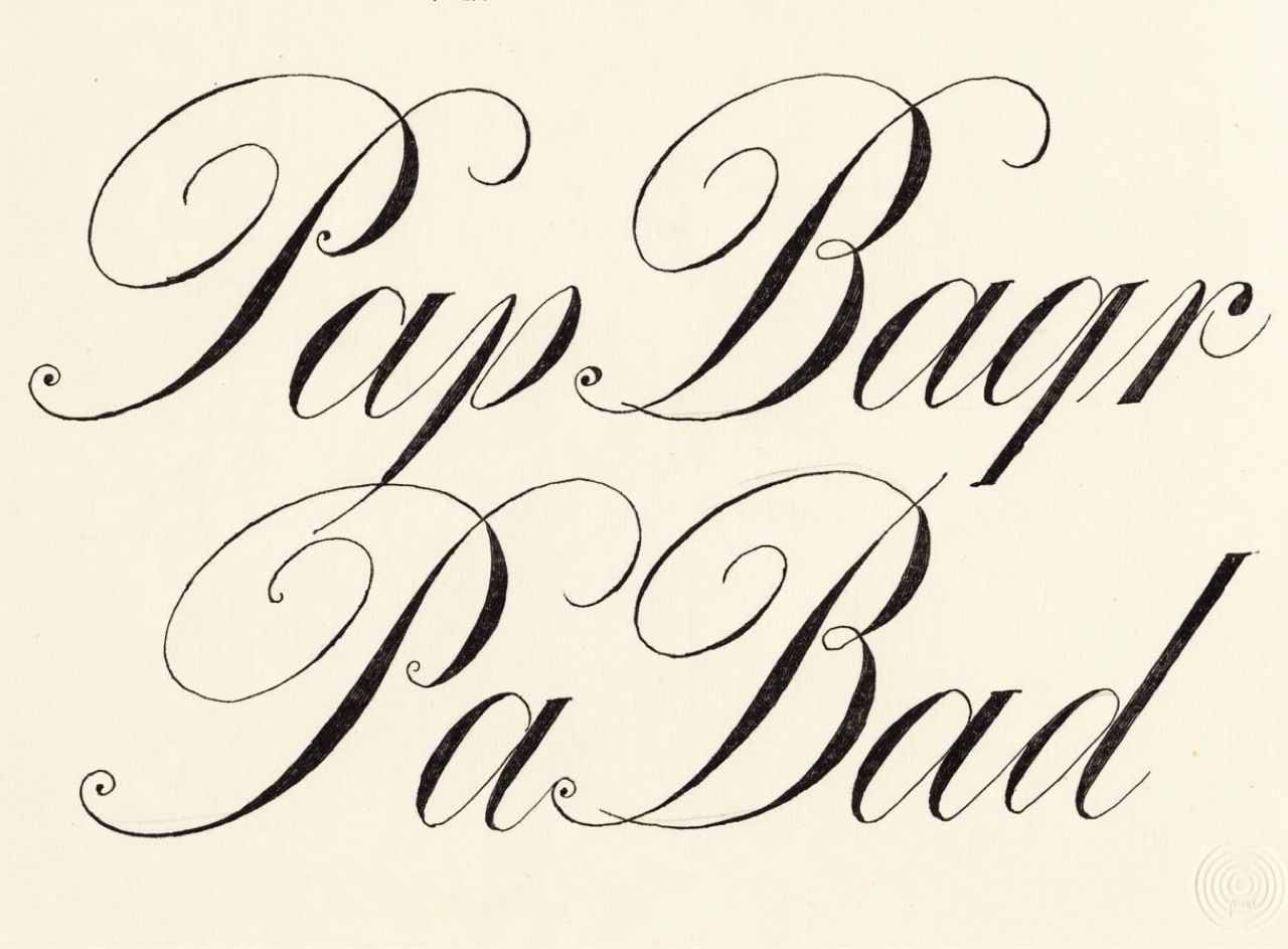 Copperplate Script example frame