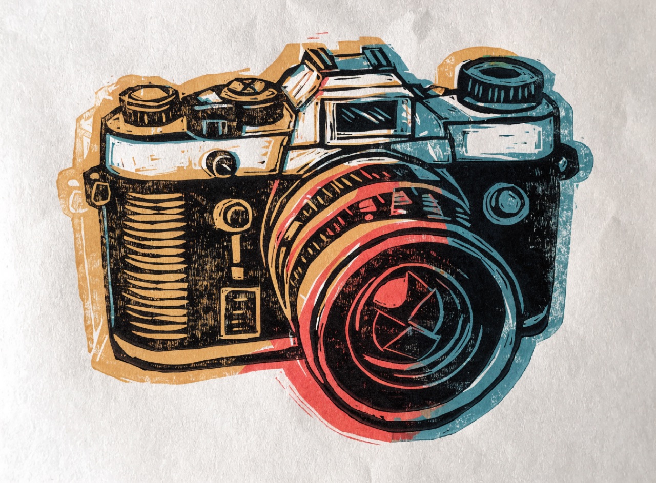 Linocut Reduction example frame